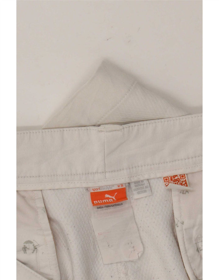 Puma Short Chino Homme W36 Large Blanc Polyester