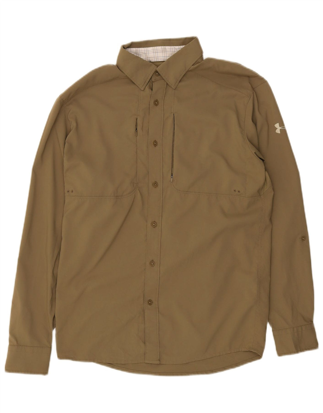 Under Armour Chemise Loose Fit Homme Kaki Polyester