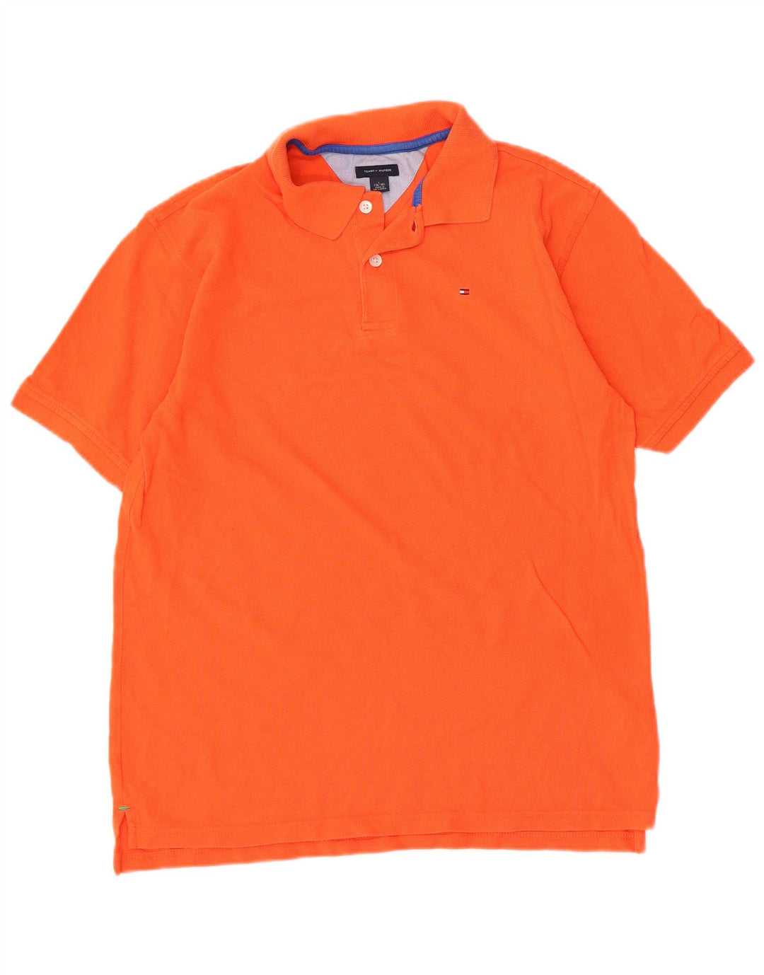 Tommy Hilfiger Polo Garçon 15-16 ans Grand Orange Coton