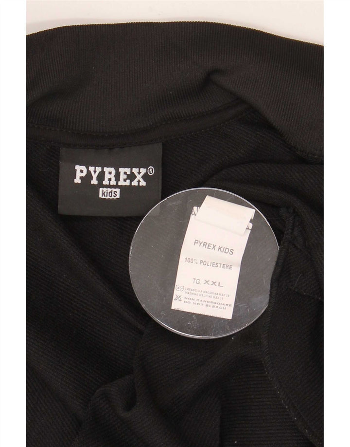 Pyrex Veste de survêtement graphique pour garçon 13-14 ans 2XL Noir Polyester