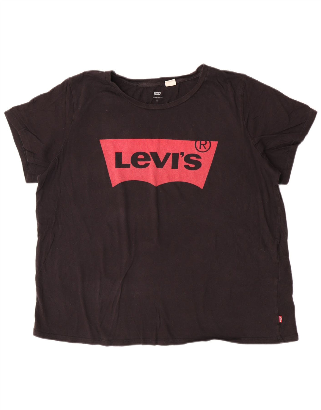 Levi's T-Shirt Graphique Femme UK 22 2XL Noir Coton