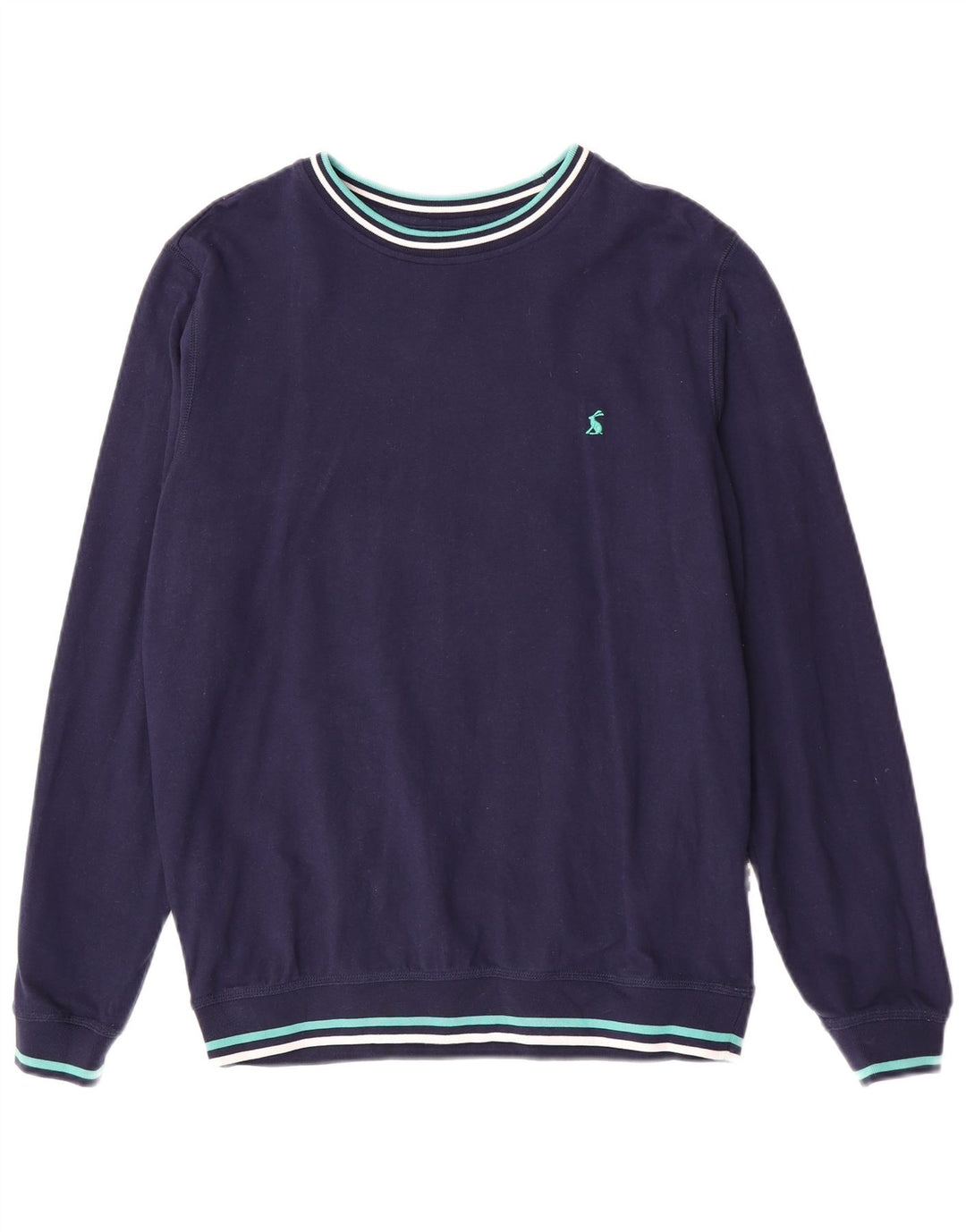 Joules Homme Sweatshirt Jumper Medium Bleu Marine Rayé Coton