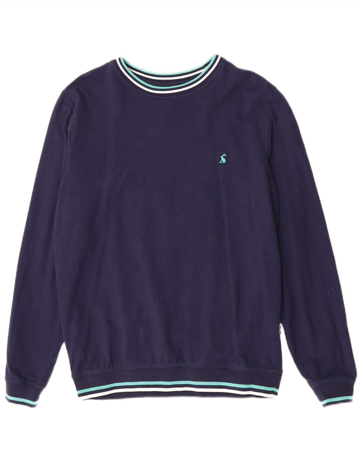 Joules Homme Sweatshirt Jumper Medium Bleu Marine Rayé Coton