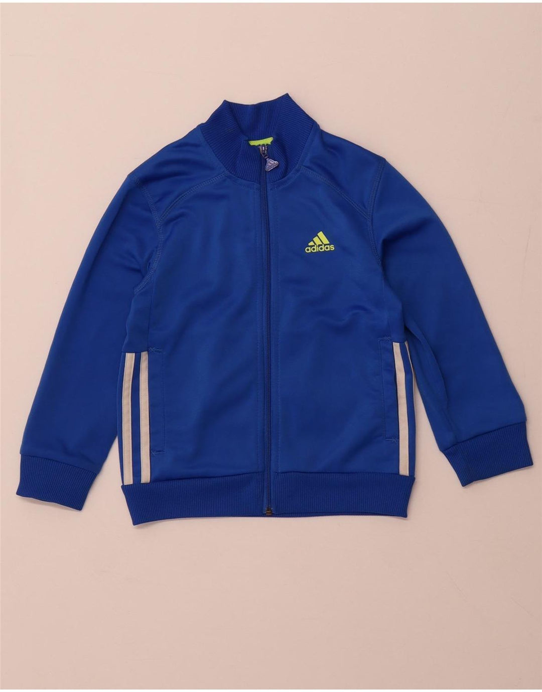 ADIDAS Veste de survêtement pour garçon 5-6 ans Bleu Polyester