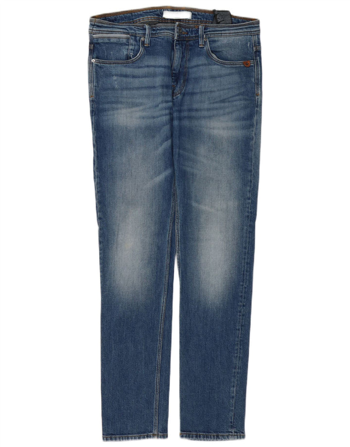 Zara Jean slim pour homme EU 42 Large W32 L32 Bleu