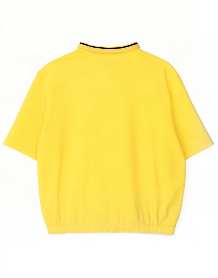 Polo Ralph Lauren Chemise pull à manches courtes pour hommes XL Jaune Polyester