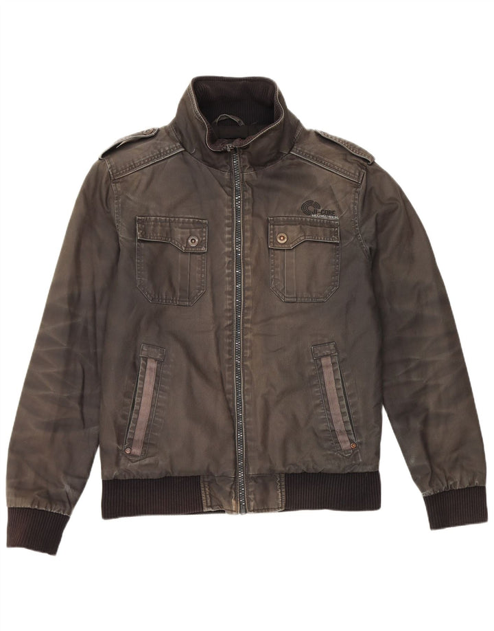 Jack & Jones Veste Militaire Homme UK 36 Petit Gris Coton