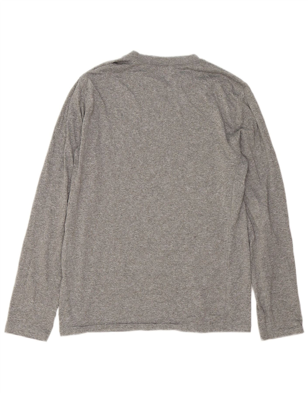 Nike Haut graphique à manches longues pour femme UK 12 Polyester moucheté gris moyen