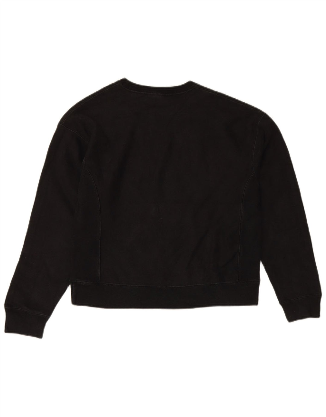Champion Reverse Weave Sweatshirt Jumper UK 10 Petit Coton Noir
