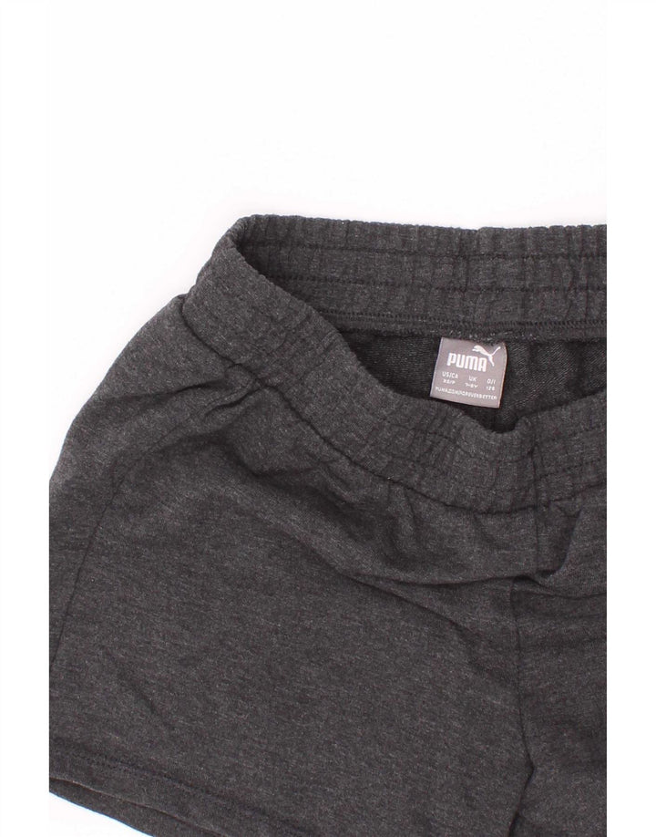 Puma Short de sport graphique garçon 7-8 ans gris