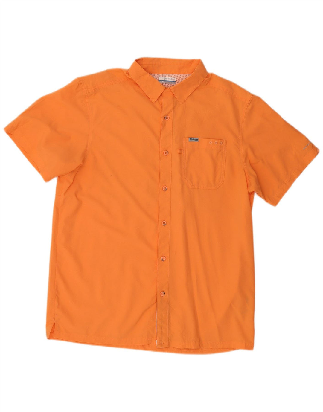 COLUMBIA Chemise à Manches Courtes Homme Orange Moyen Polyester