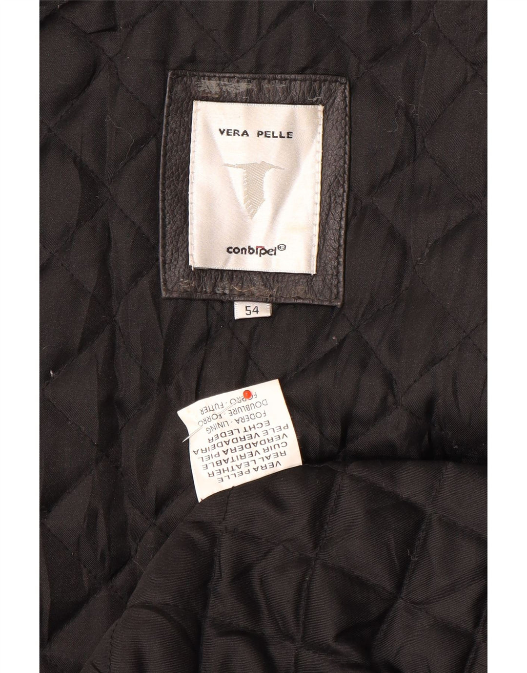 Conbipel Veste en cuir homme taille 54 XL cuir noir