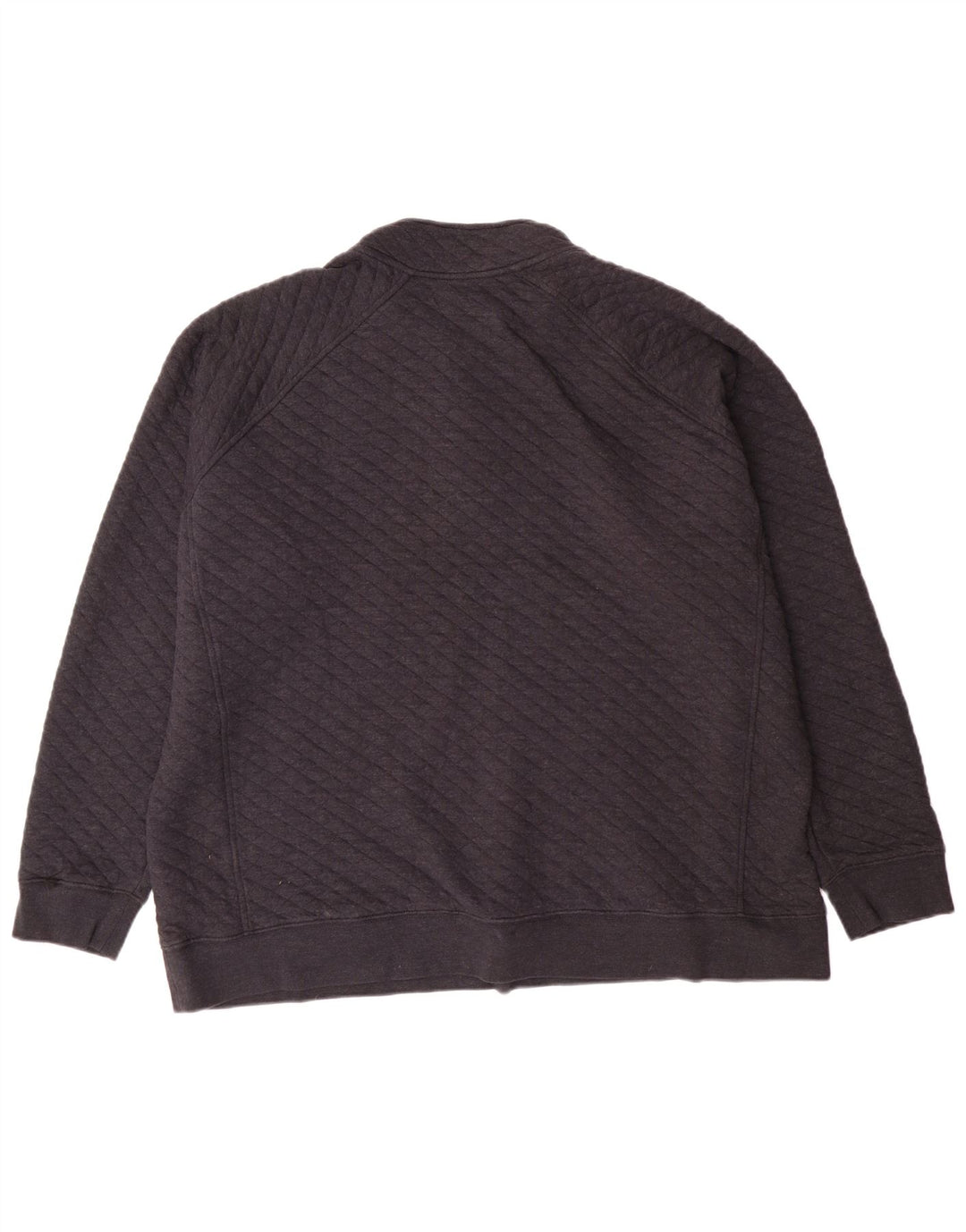 Eddie Bauer Sweat-shirt à col boutonné pour homme en coton géométrique gris 2XL
