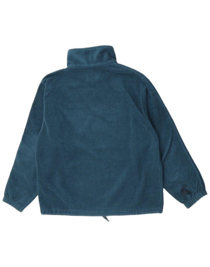 Aesse Pull polaire surdimensionné à col zippé pour femme UK 14 Turquoise moyen