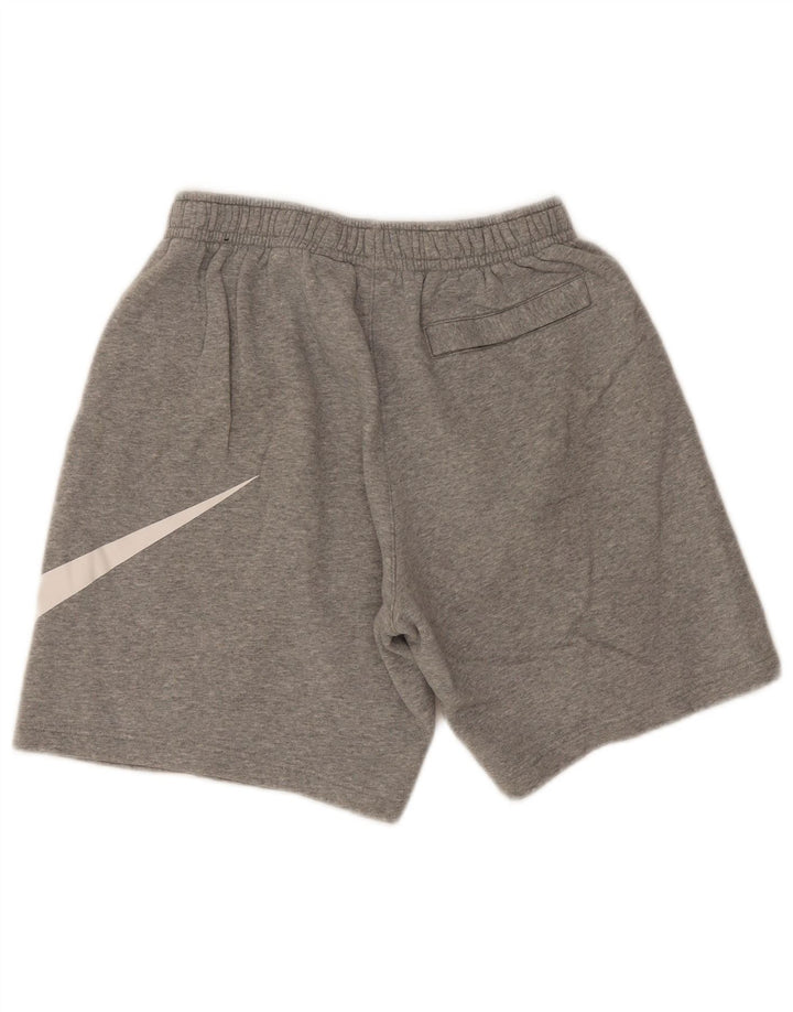 Nike Short de sport graphique en coton gris moyen pour homme