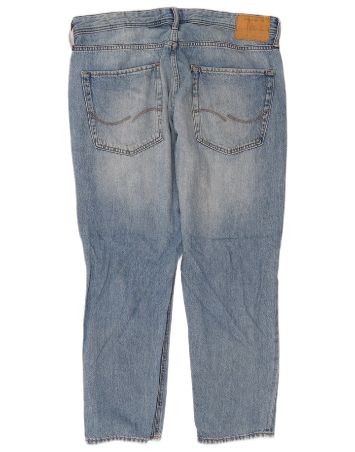 Jack & Jones Jean Slim effet vieilli W36 L28 bleu coton pour homme