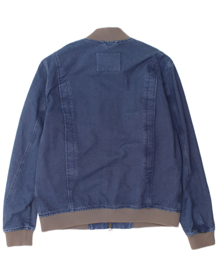 Jeckerson Veste en Jean Homme UK 40 Large Bleu Marine Coton