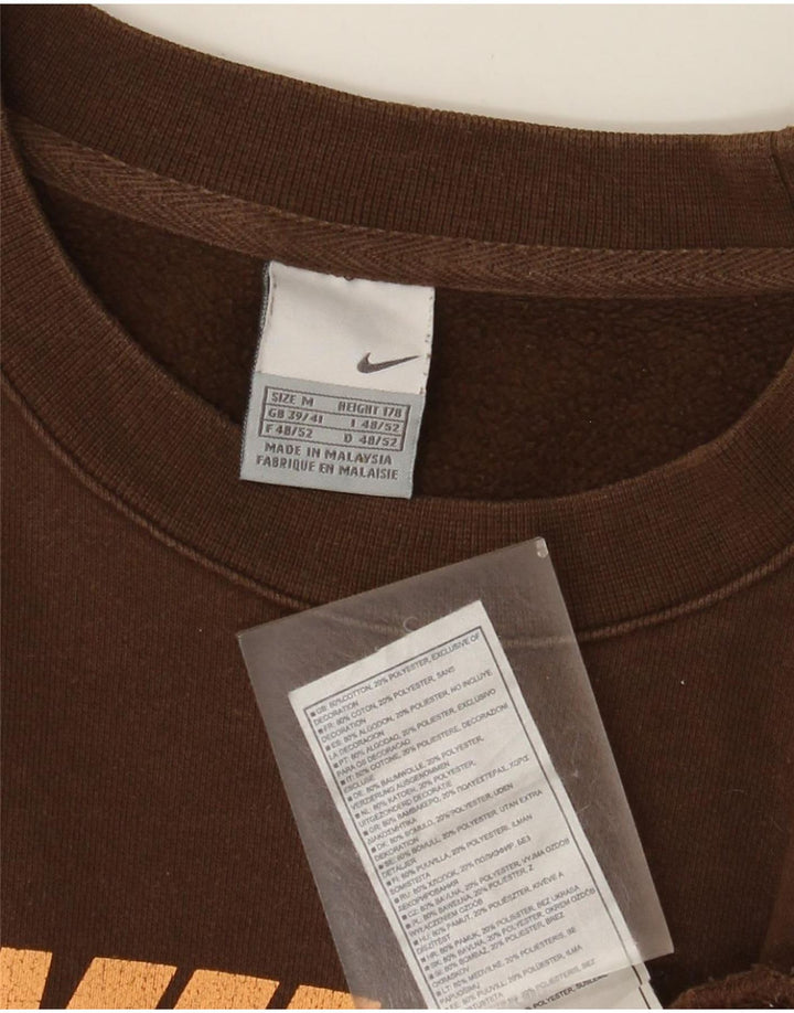 Nike Sweat-shirt graphique pour homme UK 39/41 Marron moyen Coton