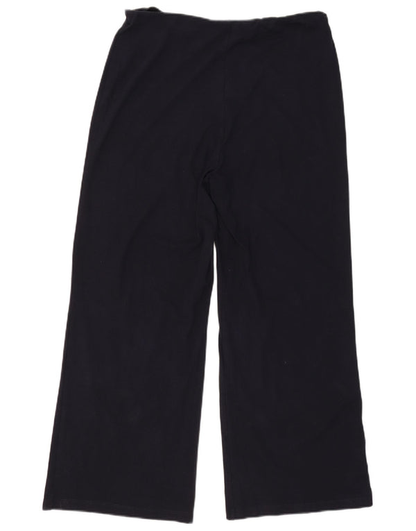 Marks & Spencer Pantalon décontracté pour femme UK 14 Large W34 L28 Bleu marine