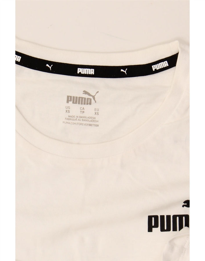 PUMA Débardeur graphique surdimensionné pour femme UK 6 XS Blanc