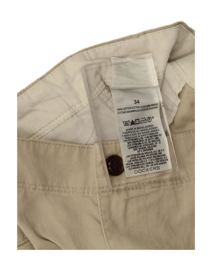 DOCKERS Mens Cargo Shorts W34 Large Beige Cotton Vintage Dockers and Second-Hand Dockers from Messina Hembry 