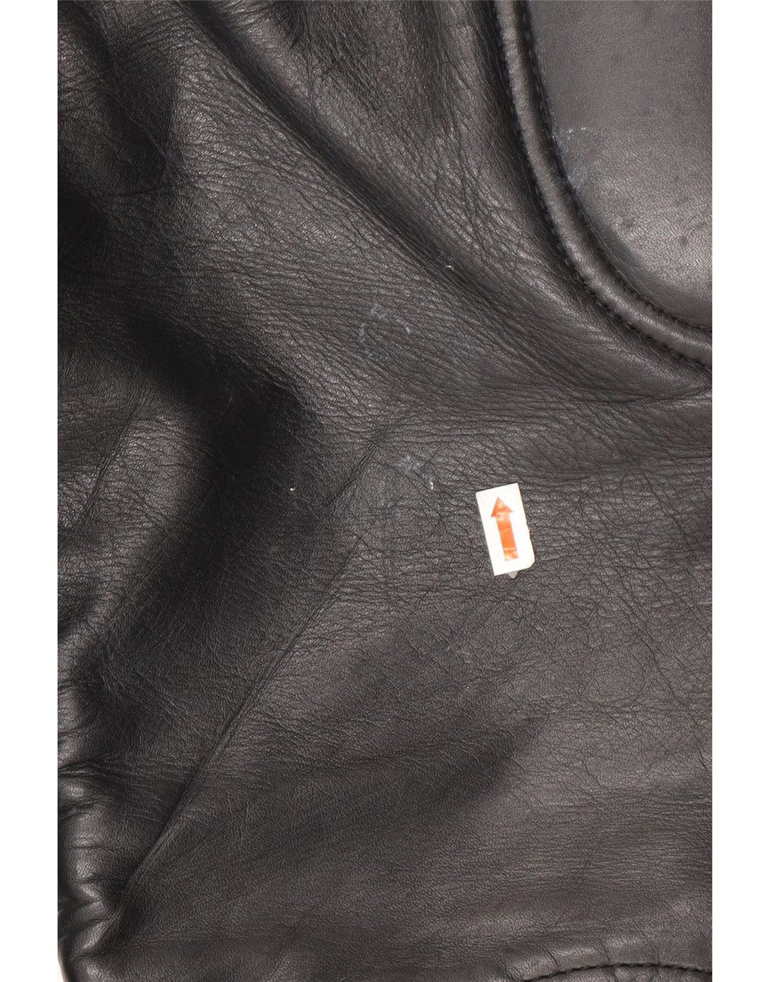 VINTAGE Pantalon motard en cuir pour homme W32 L23 Noir