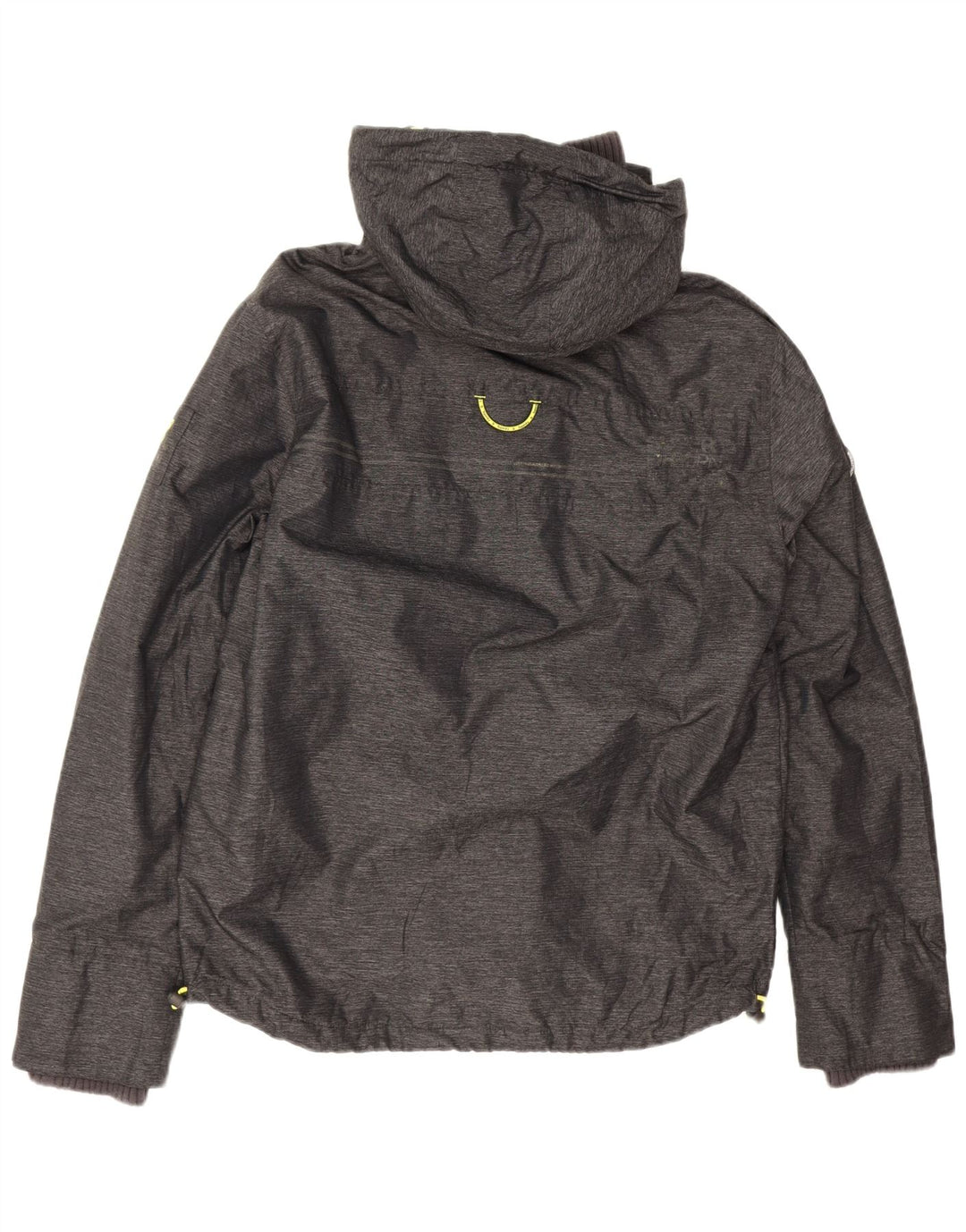 Superdry Veste coupe-vent à capuche Windattacker pour homme UK 40 Large Gris Nylon