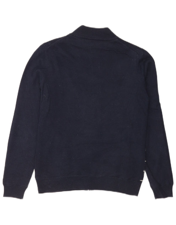 Calvin Klein Cardigan pour femme UK 12 Bleu marine moyen rayé