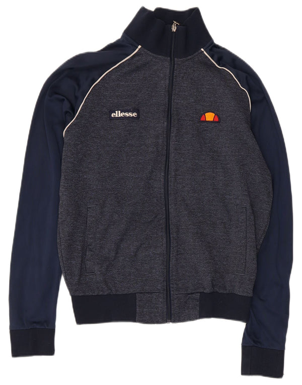 Ellesse Veste de survêtement pour homme XS Bleu marine Colourblock Polyester
