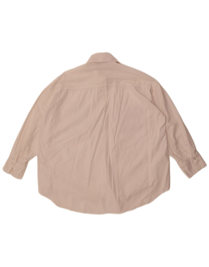 Zara Chemisier surdimensionné pour femme UK 6 XS Blanc