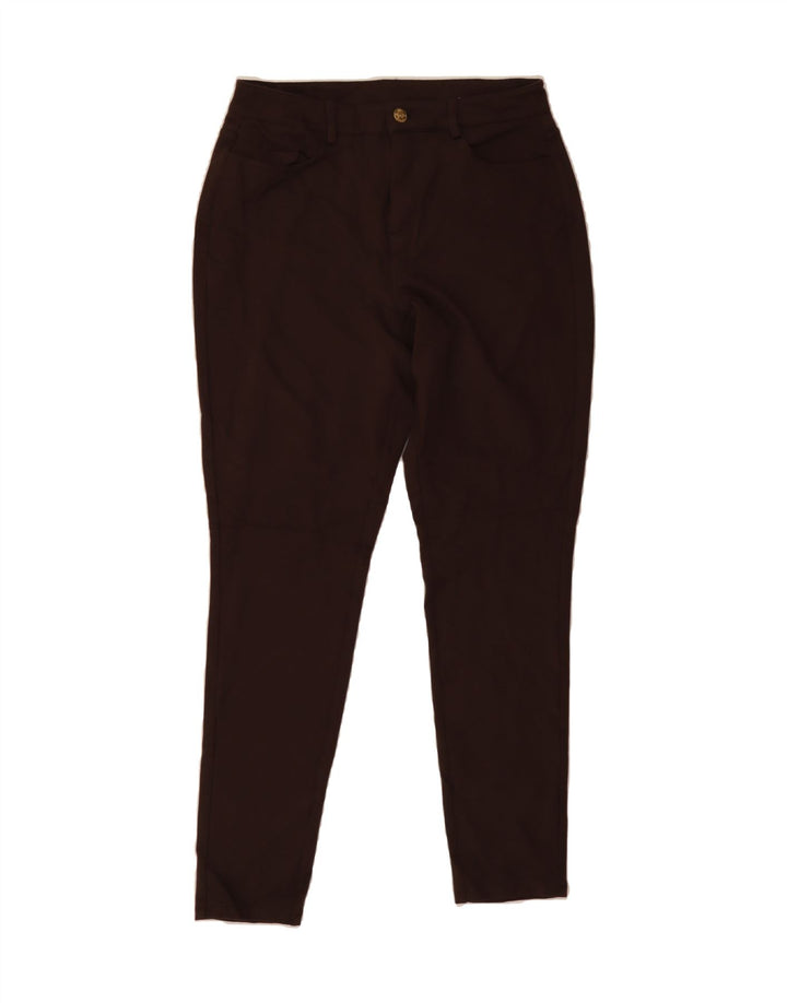 MICHAEL KORS Womens Slim Casual Trousers Medium W30 L28 Brown Viscose Vintage Michael Kors and Second-Hand Michael Kors from Messina Hembry 