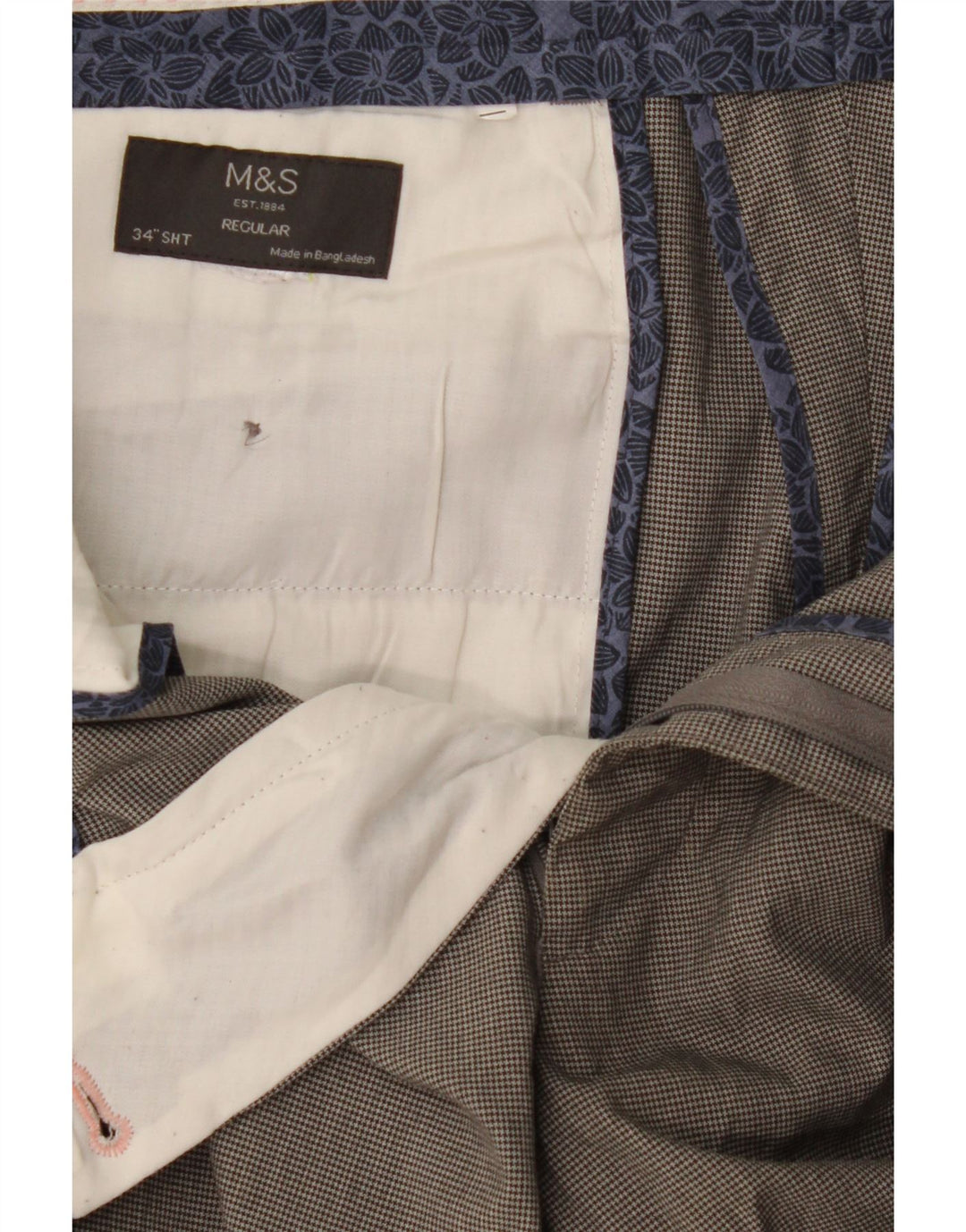 Marks & Spencer Pantalon de Costume Pegged Homme W34 L29 Gris