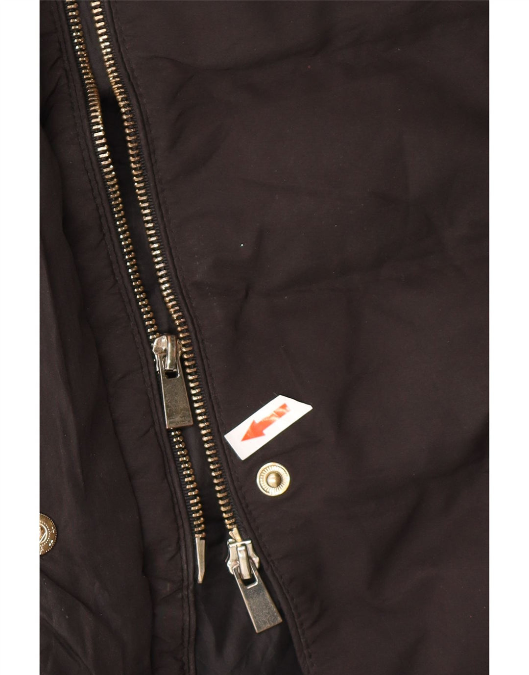 OASIS Manteau rembourré à capuche pour femme UK 12 Medium Noir Polyester