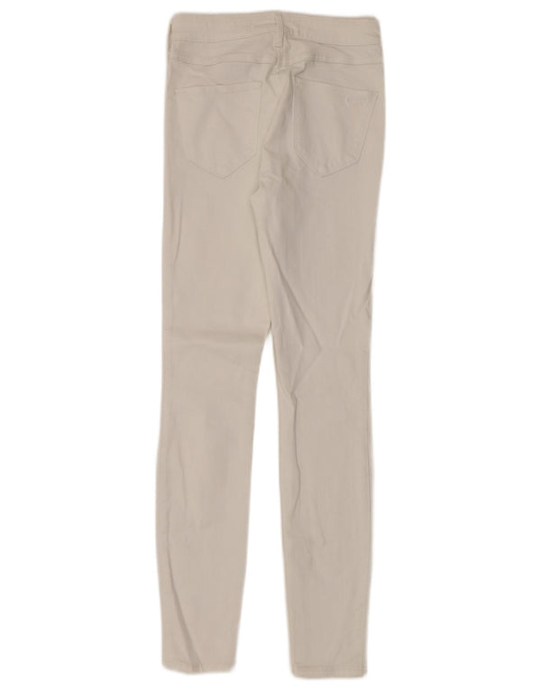 Hollister Jean skinny pour femme US 1 XS W25 L28 Coton blanc