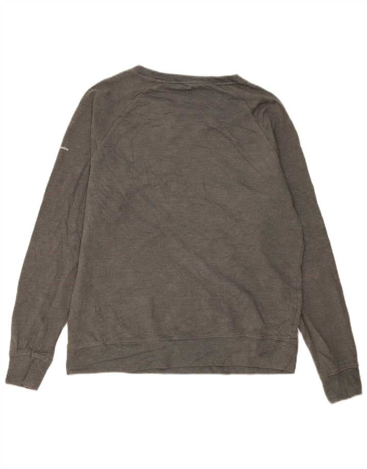 Columbia Sweat-shirt graphique pour femme UK 14 Gris moyen Coton