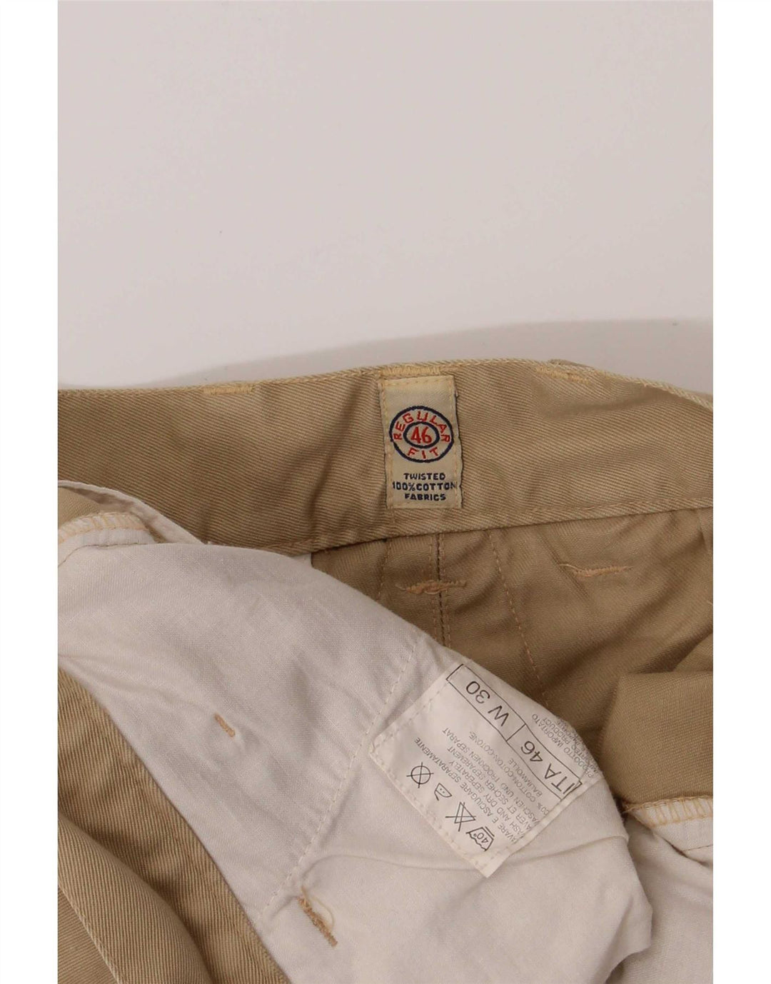 vintage Mens Regular Cargo Shorts W30 Moyen Kaki Coton