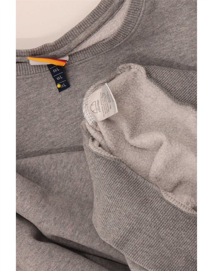 Ellesse Sweat-shirt pour femme UK 46 Large Gris Coton