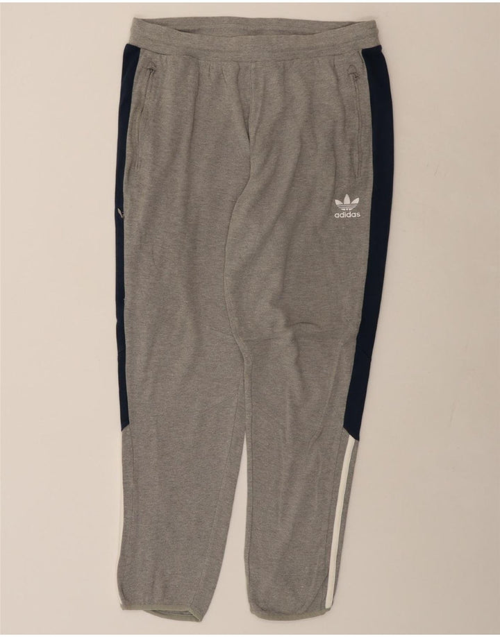 ADIDAS Pantalon de survêtement pour hommes XL Gris Colorblock Coton