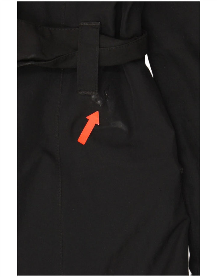 The North Face Trench-coat à capuche pour femme UK 14 Medium Noir Polyester