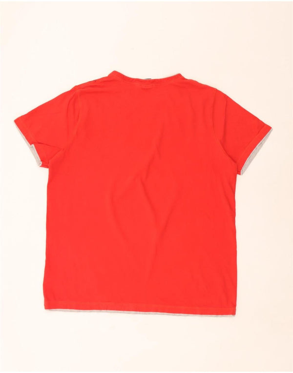Animal T-Shirt Graphique Homme Top XL Rouge Coton