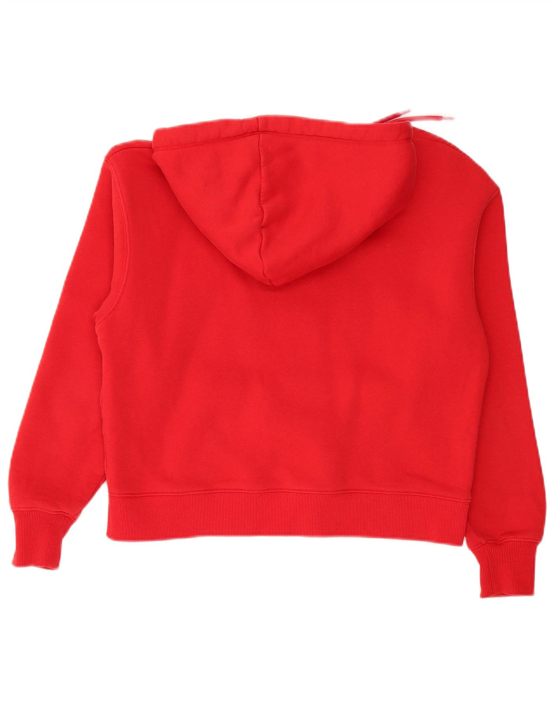 CALVIN KLEIN JEANS Pull à capuche court surdimensionné pour femme UK 10 Petit Rouge