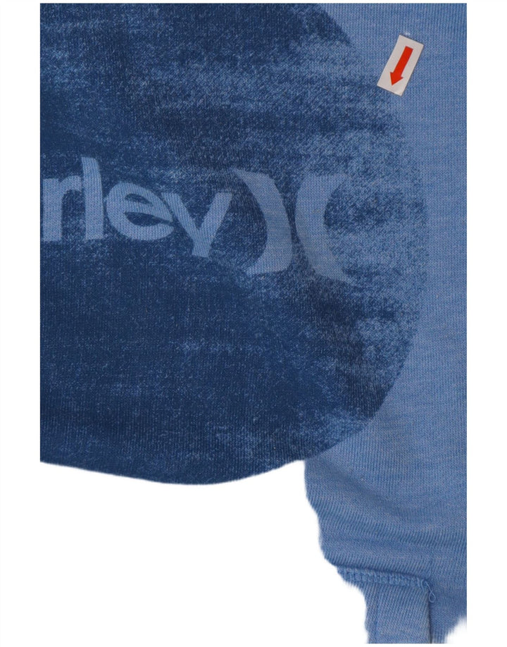 HURLEY Pull à capuche graphique pour femme UK 14 Bleu moyen