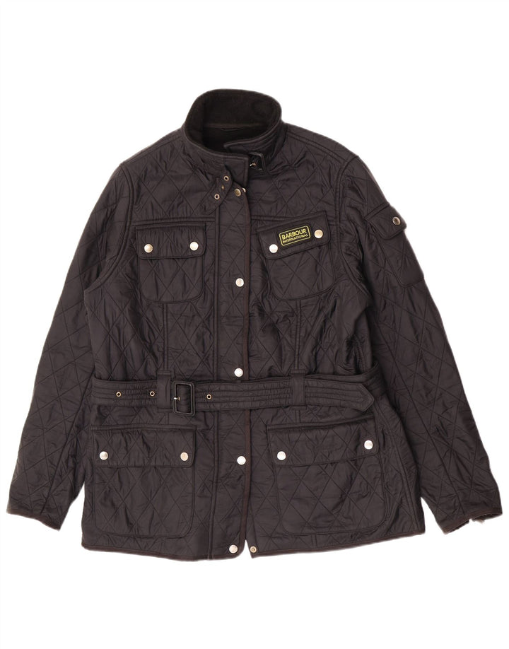 Barbour Veste matelassée pour femme UK 18 XL Noir Polyamide