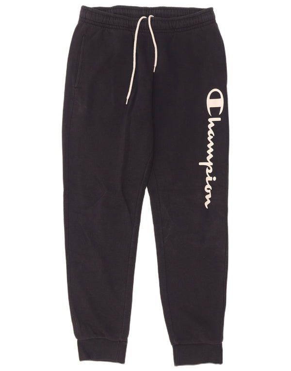 Champion Pantalon de Survêtement Graphique Homme Joggers Large Bleu Marine Coton