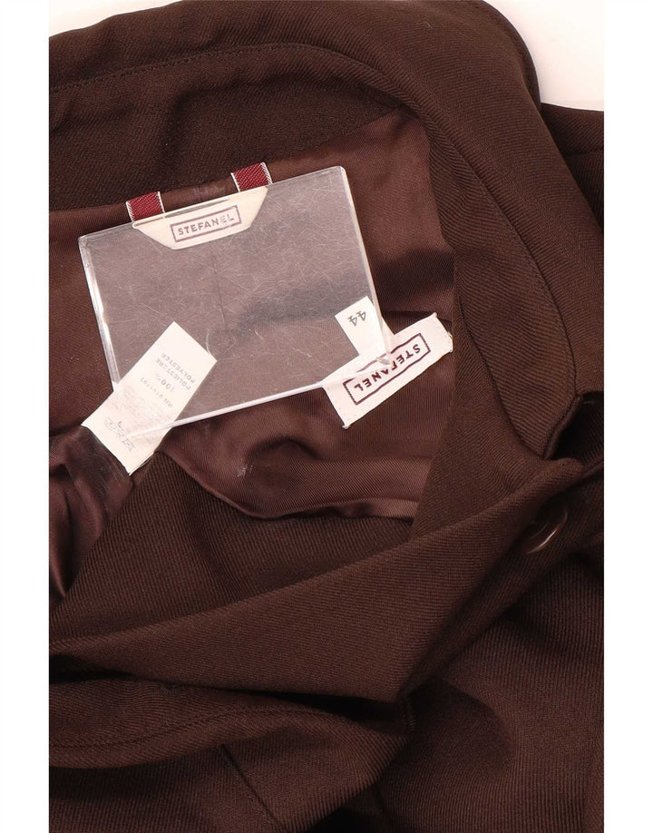 Stefanel Veste Bomber Femme IT 44 Marron Moyen Polyester