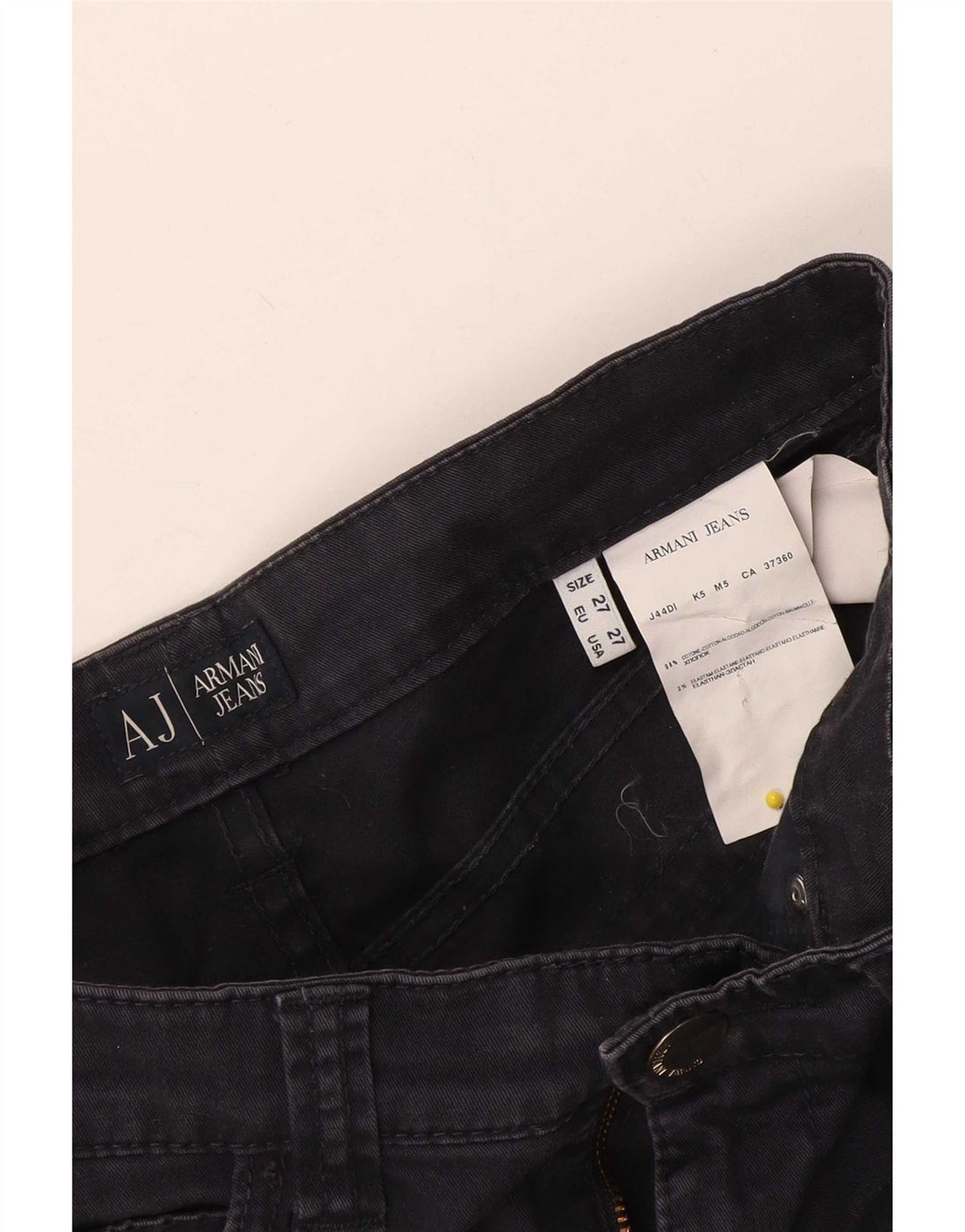 Armani Femme Jean Slim W27 L30 Bleu Marine Coton