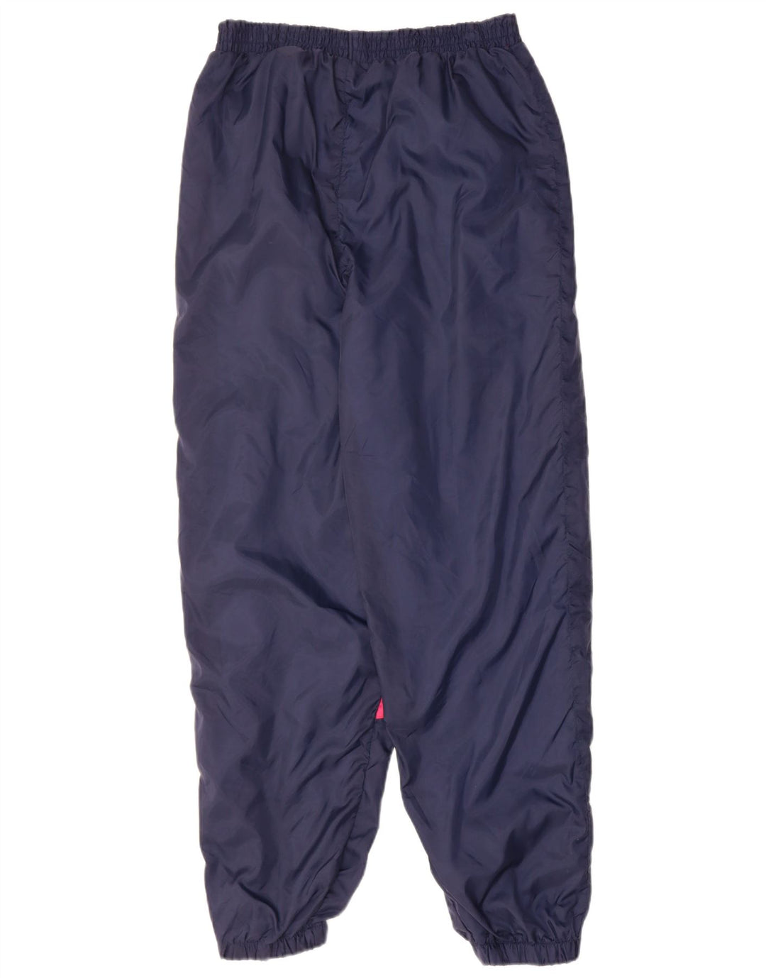 VINTAGE Mens Tracksuit Trousers Joggers Medium Navy Blue Colourblock