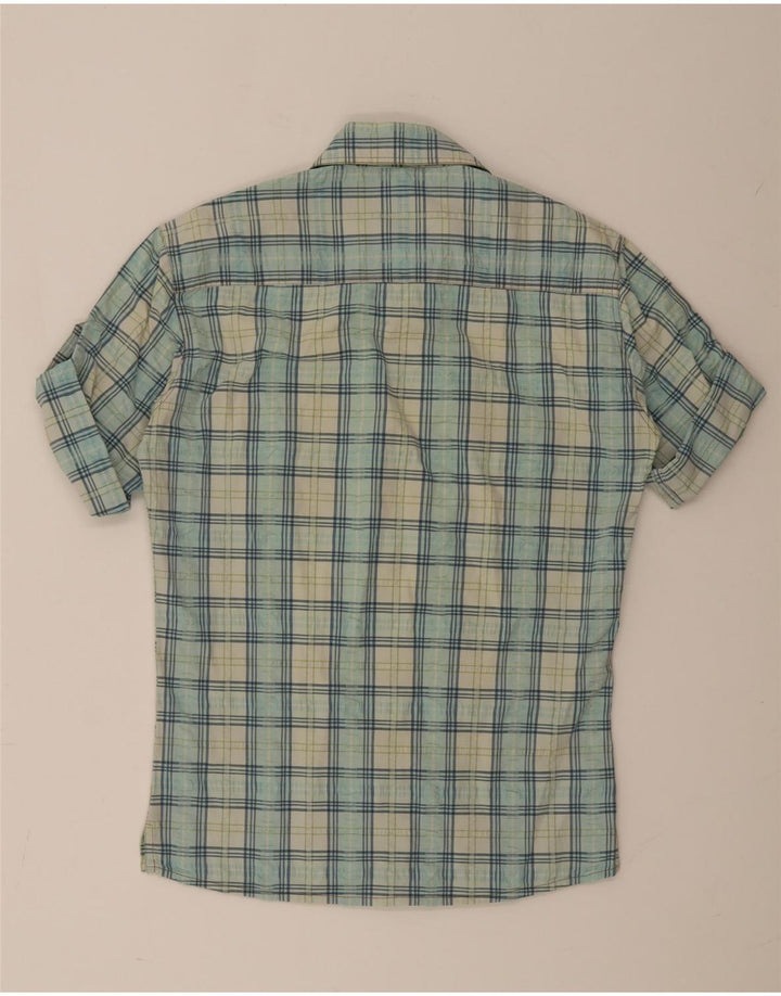 Dolce & Gabbana Chemise à manches courtes pour homme Bleu moyen à carreaux