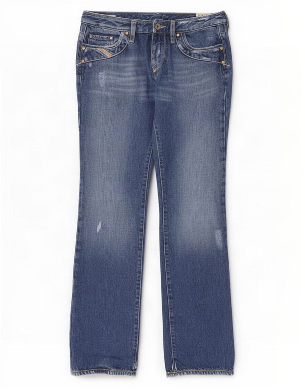 Diesel Femme Kycut Jean bootcut effet vieilli W28 L32 Bleu Coton