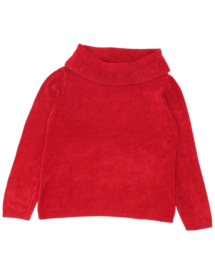 Marks & Spencer Pull col roulé pour femme UK 18 XL Viscose rouge